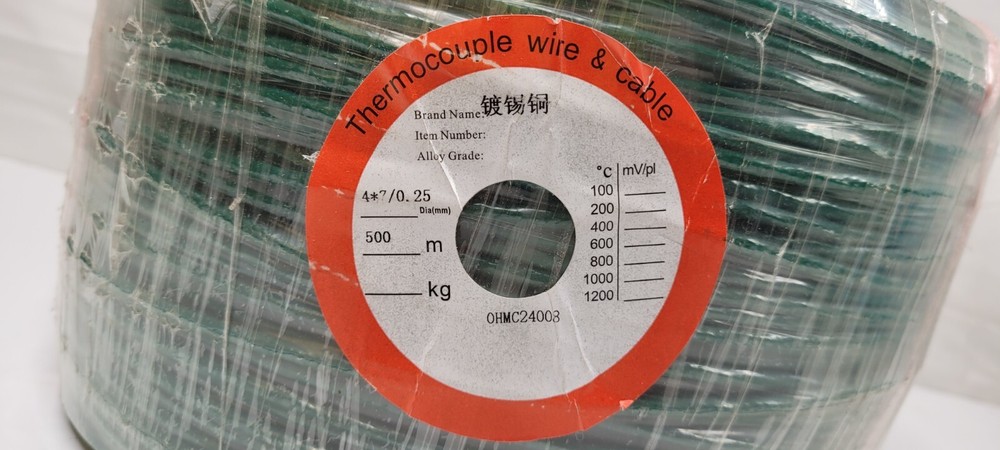(500 METER) 4 CONDUCTOR 4C SHIELDED THERMOCOUPLE WIRE CABLE NEW