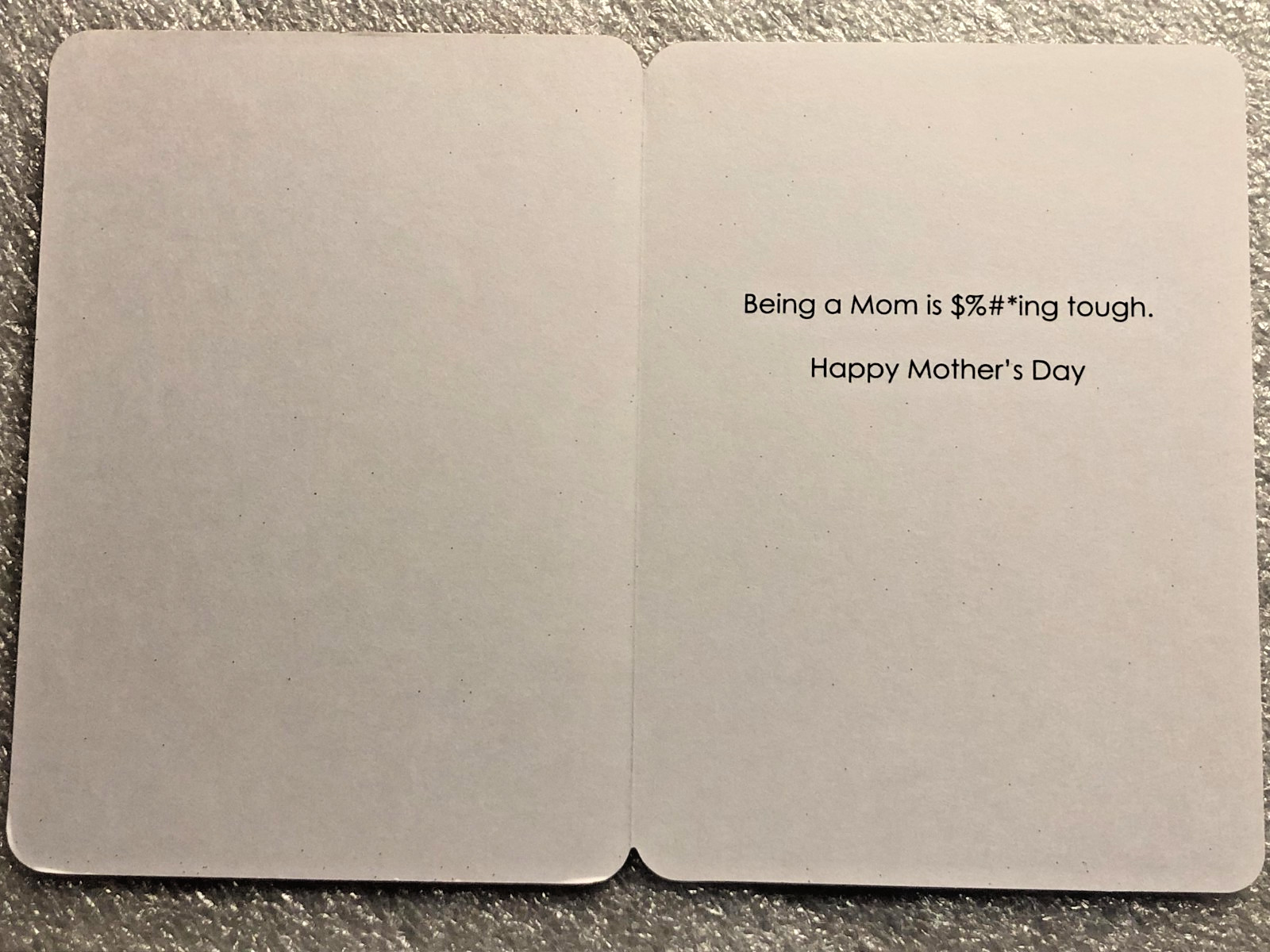 MOTHER'S DAY CARD RECYCLED PAPER GREETINGS "CLASSIC MOM MOMENT REALIZING..."