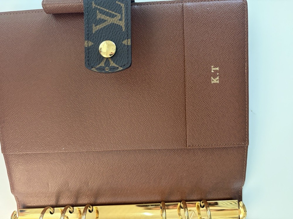 Authentic Louis Vuitton Large Ring Agenda Customized