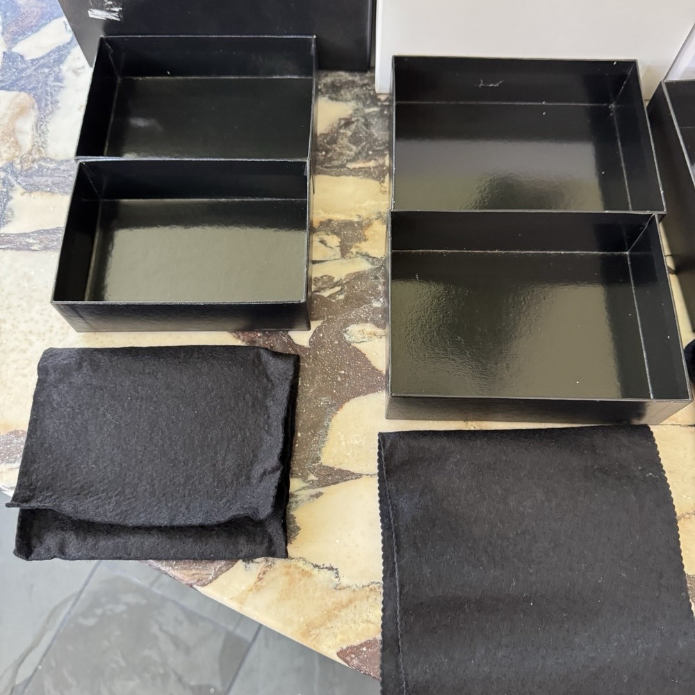 CHANEL Empty Gift Boxes Bundle Lot (5) Assorted Sizes Wallet Sunglasses Handbag