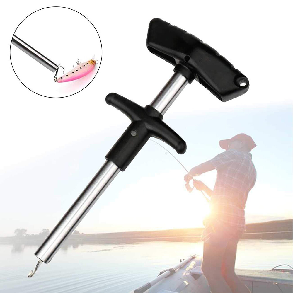Easy Fish Hook Remover T-Handle Extractor Tackles Detacher Puller Fishing Tool