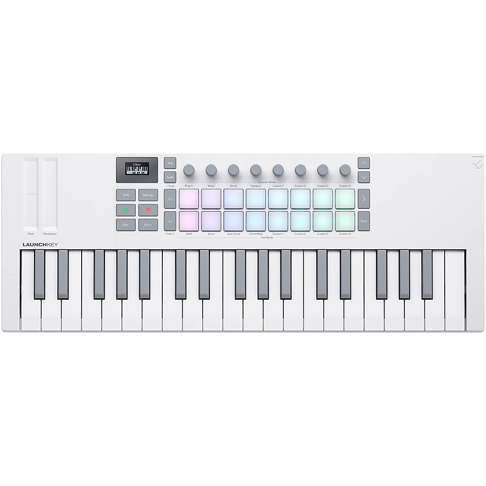 Novation Launchkey Mini 37 MK4 Keyboard Controller White