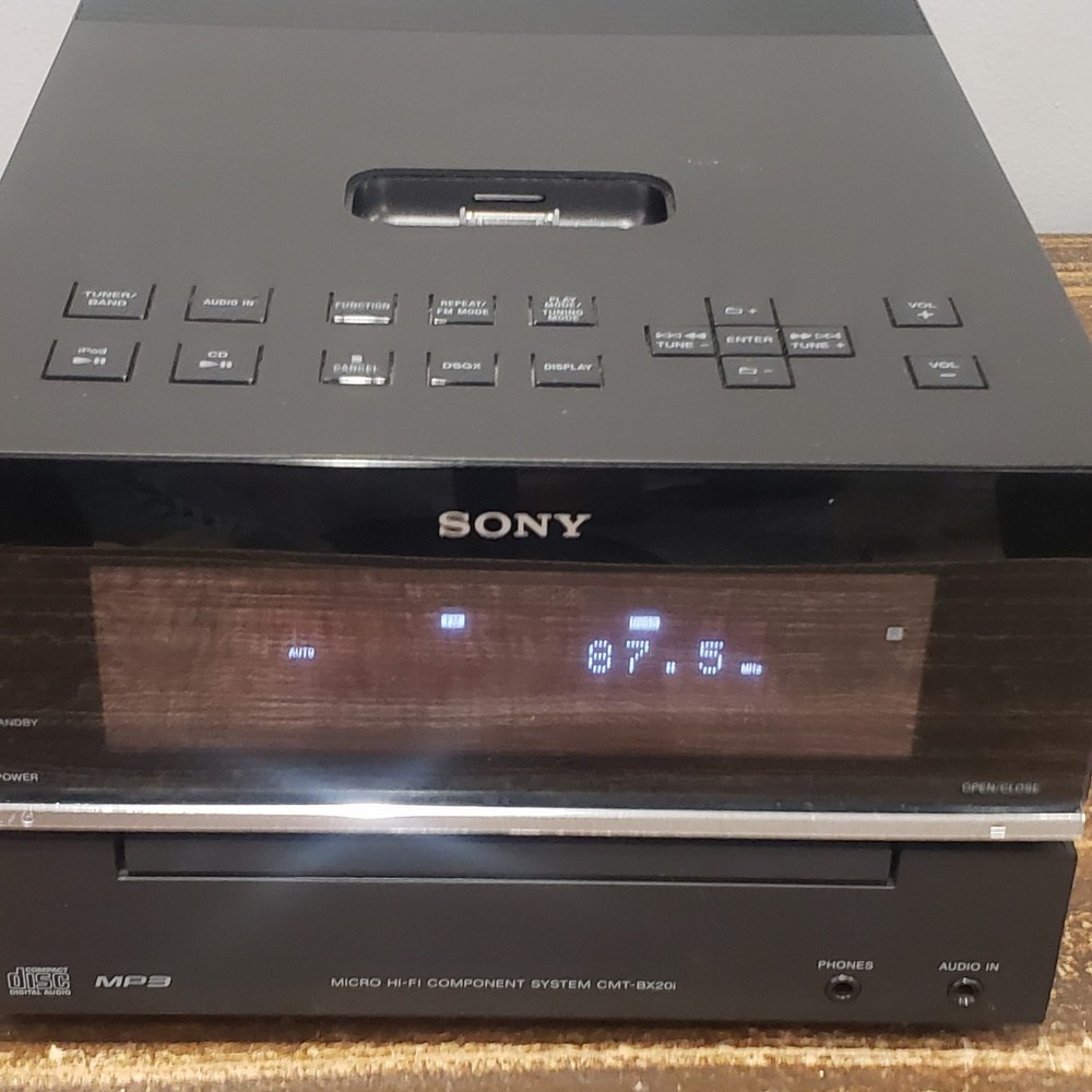 Sony CMT-BX20i Micro Hi-Fi Component System-MP3/CD/iPod Unit ONLY - Tested!