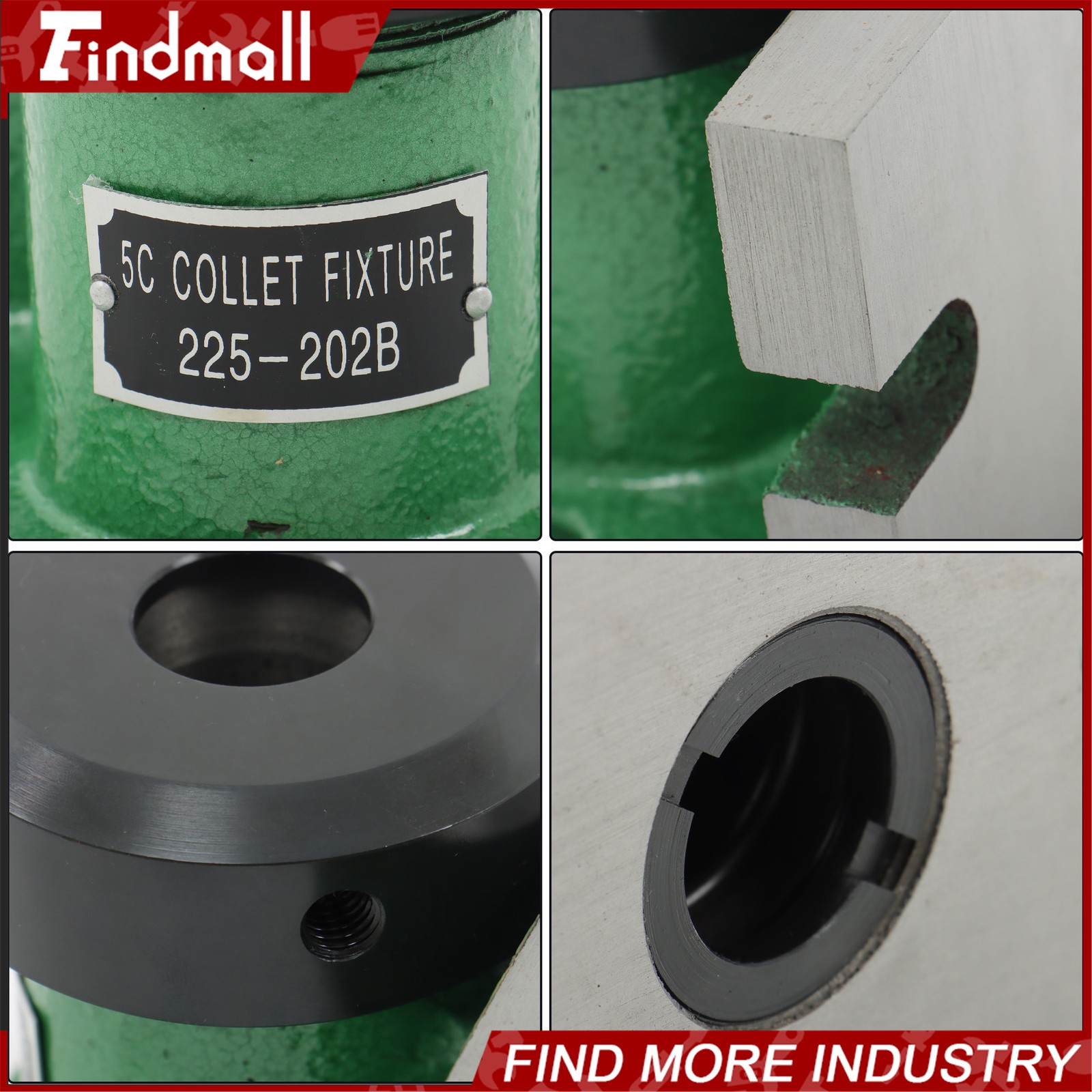 Findmall 5C Collet Horizontal Vertical Angle Collet Holder Fixture Chuck Cam