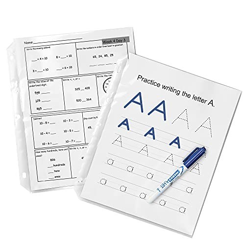 Clear Heavyweight Sheet Protectors, Non-Glare, Easy Load, 200 Pack for Documents