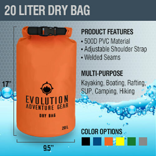 Waterproof Dry Bag Roll Top Gear Rafting, Boating, Camping, Kayaking Accessoies
