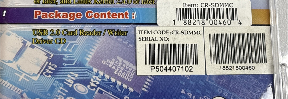 USB 2.0 Card Reader Writer Works with 23 different varieties CR-SDMMC