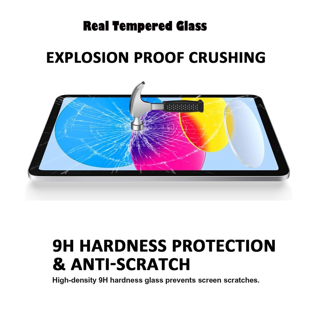 TiKeDa Screen Protector for iPad A16 2025 11th/10th Generation 2022 Clear