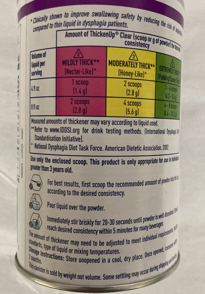 Nestle ThickenUp Clear 4.4oz SINGLE CANISTER