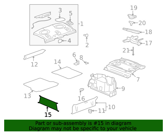 Genuine GM Cargo Net 15899374