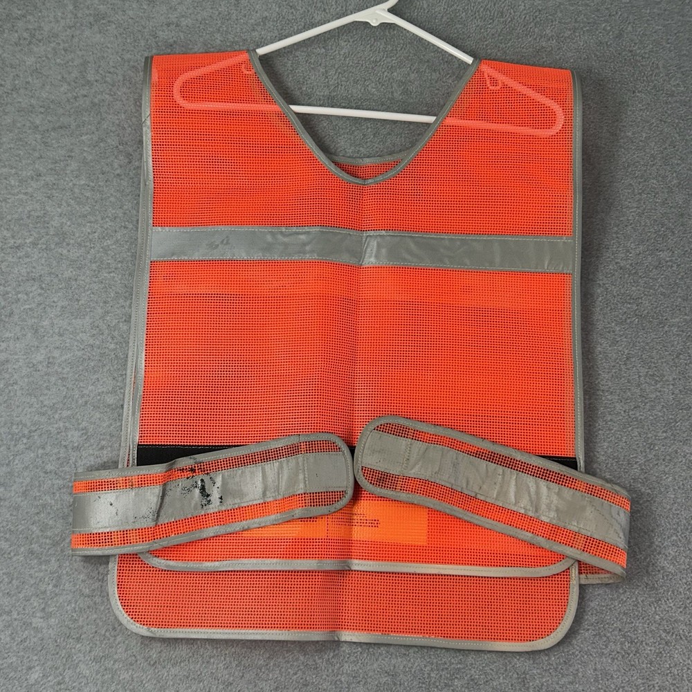 High Visibility Reflective Road Work Construction Mesh Safety Vest Hook & Loop