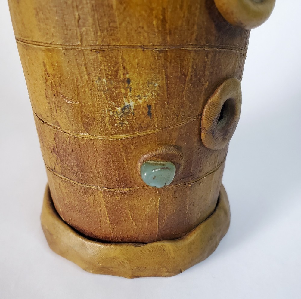 Handmade Monkey on Bamboo Incense Burner