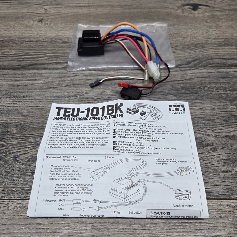 Tamiya RC Electronic Speed Controller TEU-101BK Vintage NOS