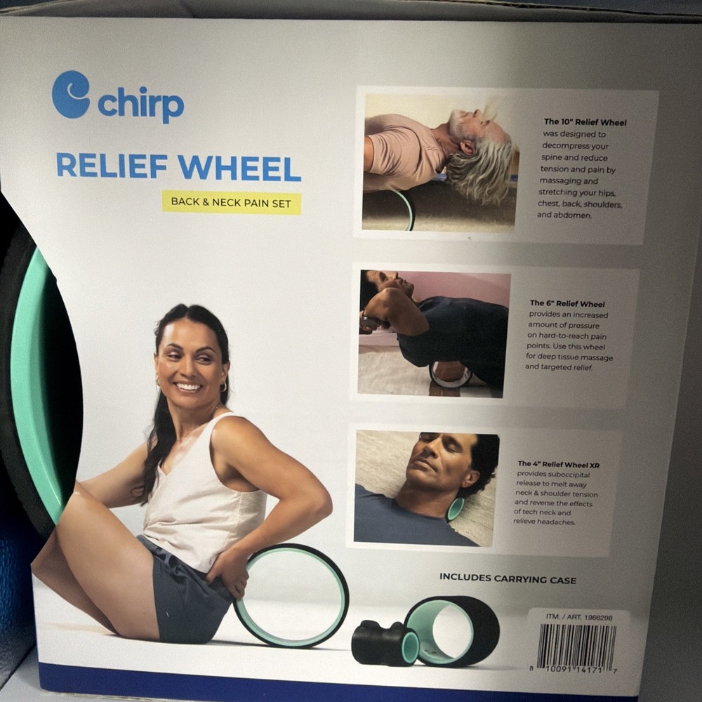 Chirp Relief Wheel Foam Rollers Back. Read