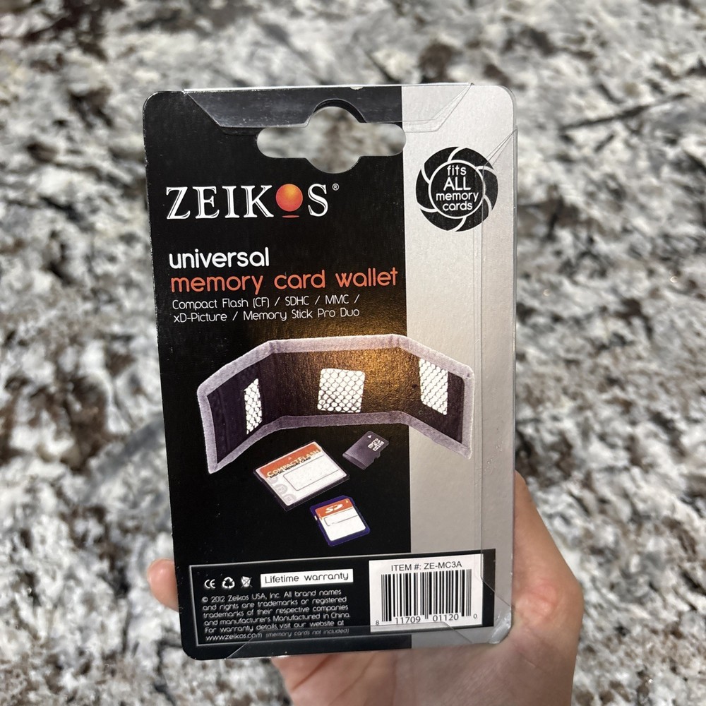 ZEIKOS Universal Memory Card Wallet