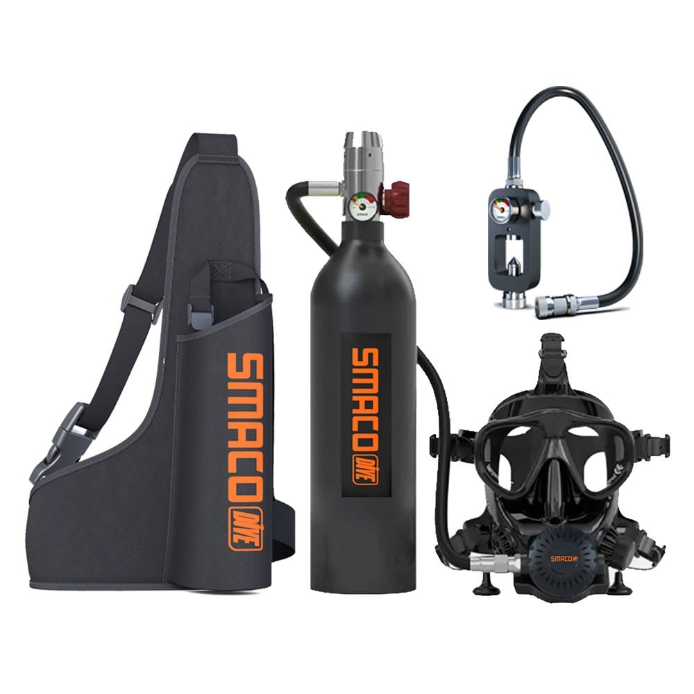 ​Reliable Lung Tank Scuba Tank Pro Diving Mask, 1L Backup Air Source