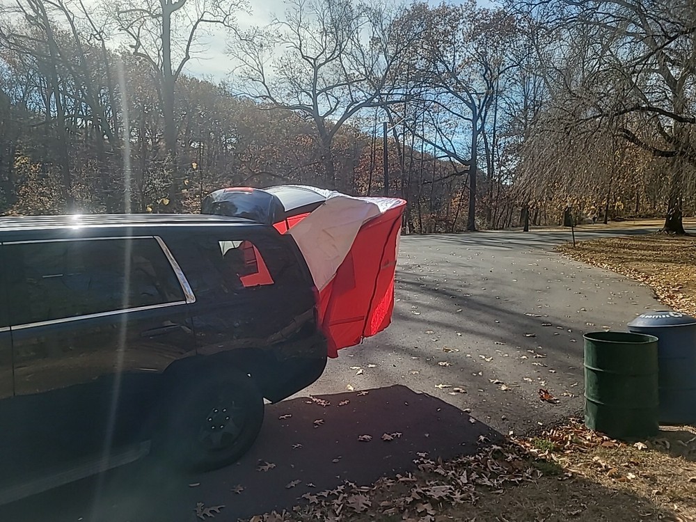 FULLSIZE SUV COMMAND POST EMERGENCY MANAGEMENT FIRE/ SEARCH RESCUE REAR SUV ⛺️