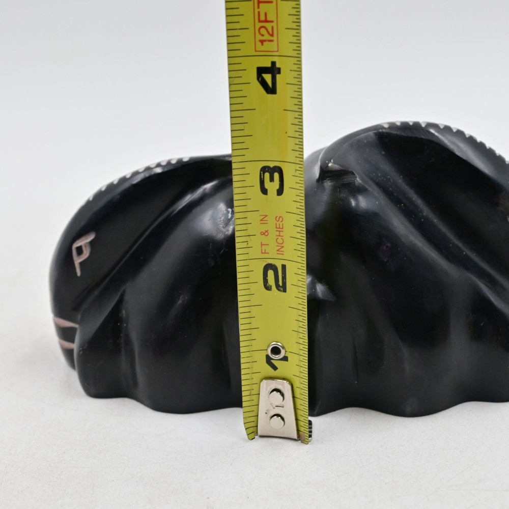 Soapstone Elephant Bookends Set Made In India