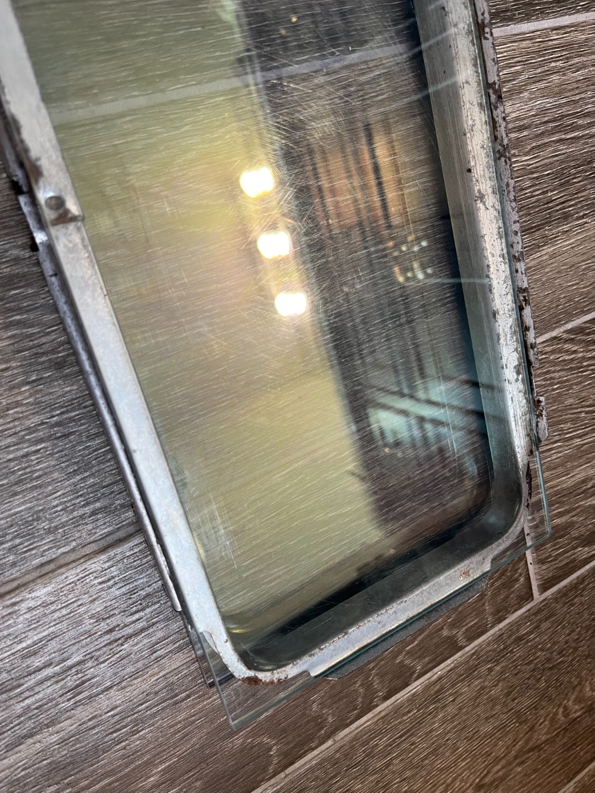 GE General Electric Range Oven Door Glass & Frame WB56K5 & WB56K19 16" x 7" #8