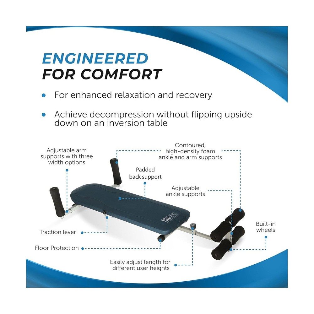 Stamina InLine Back Stretch Bench Upper and Lower Back Stretcher - No Inversi...