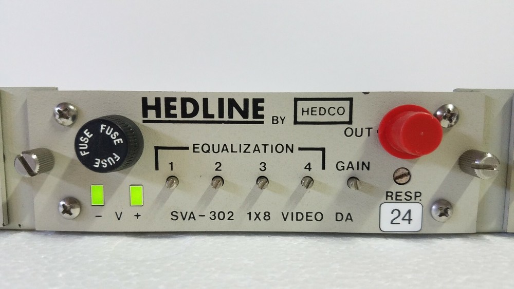 3X Hedco Hedline SVA-302 Equalizer Rack Mount