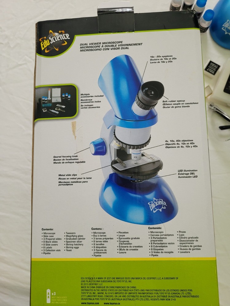 Edu-Science Student MICROSCOPE M640X / STEM Blue Science Tools