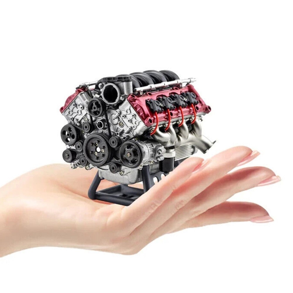 For V8 Combustion Engine Model Building Kits Internal DIY Hobby V8 Engine Model
