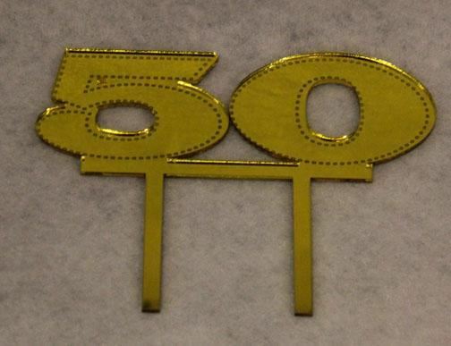 Birthday Cake Toppers - 50 - Assorted Colors