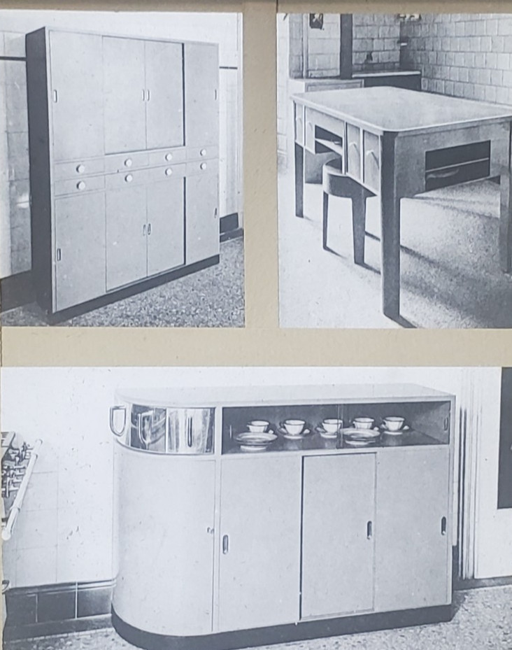 Kitchen Furniture Designed By Piero Bottoni, Milan, Magic Lantern Glass Slide