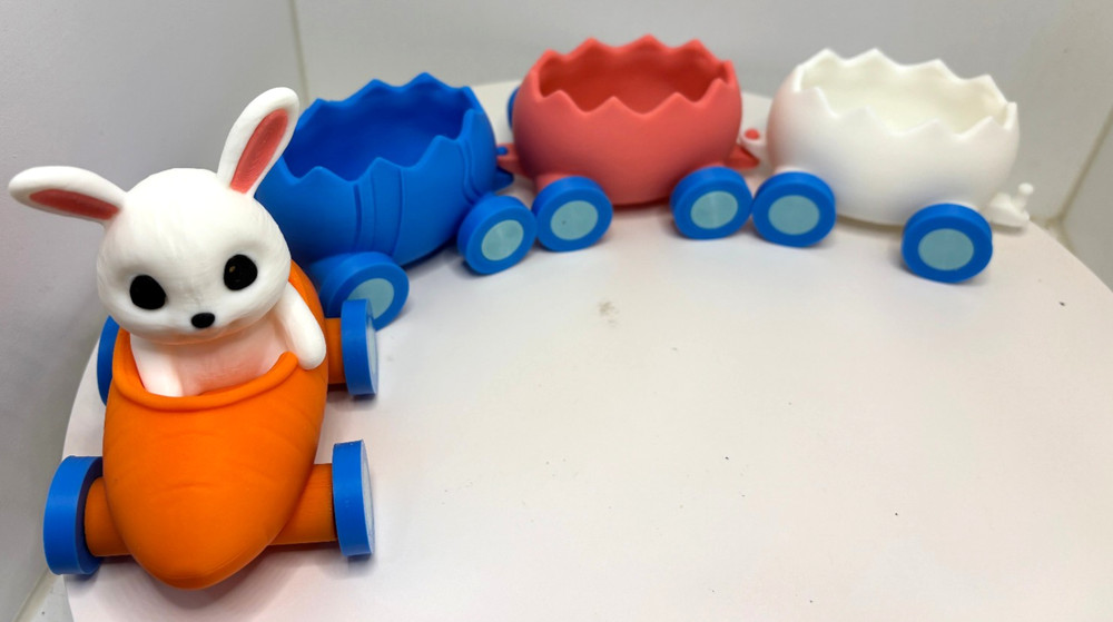 Hop Aboard the Easter Egg Express 3d printed