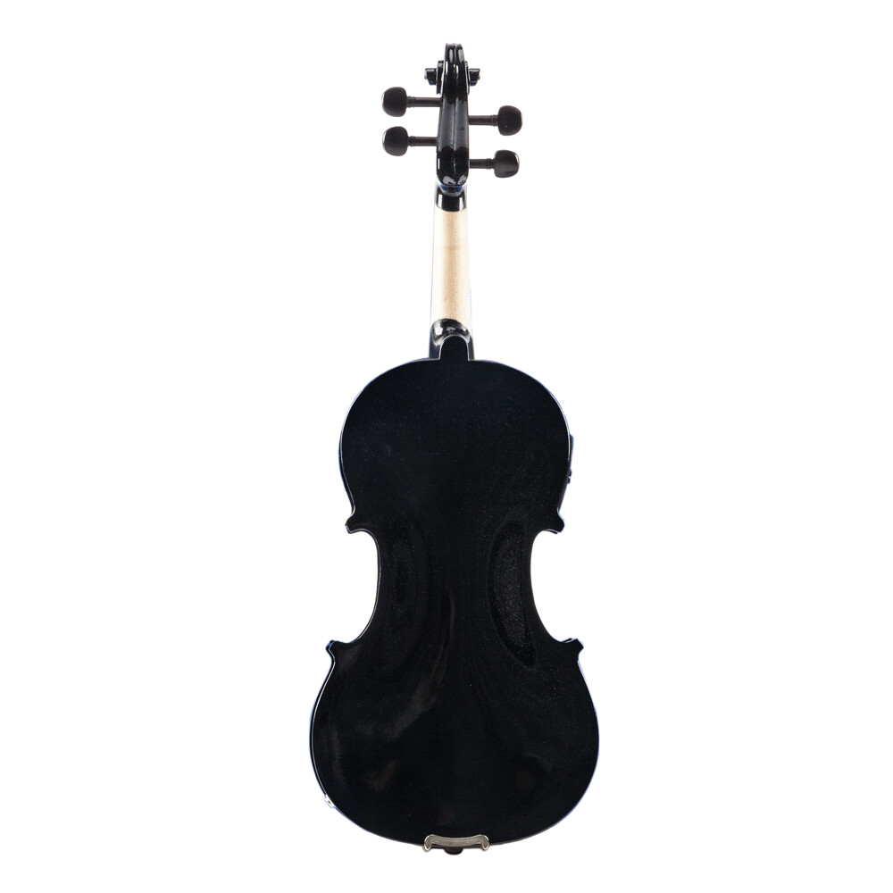 Glarry GV102 4/4 Solid Wood EQ Violin Case Bow Strings Shoulder Rest Tuner