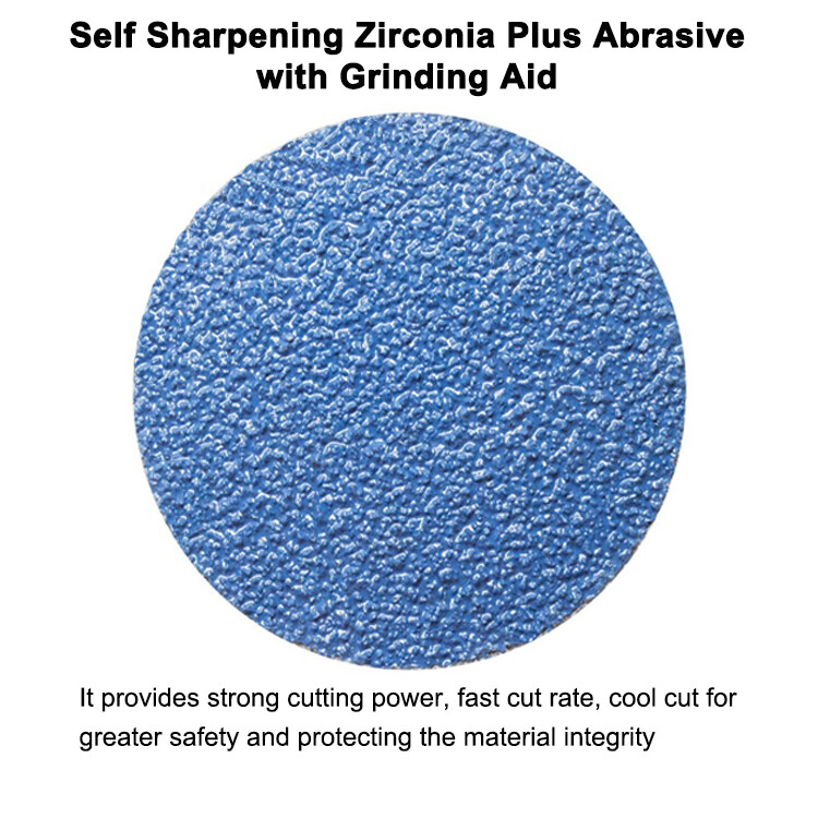 25PCS 3 inch 36 Grit Zirconia Roll Lock Die Grinder Sanding Discs Quick Change