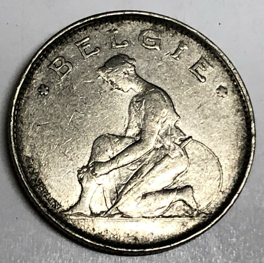 # C6231    BELGIUM   COIN,     ONE  FRANC   1923