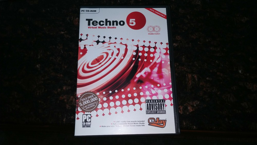 Techno 5 Virtual Music Studio Software by eJay Make Your Own Music! EUC
