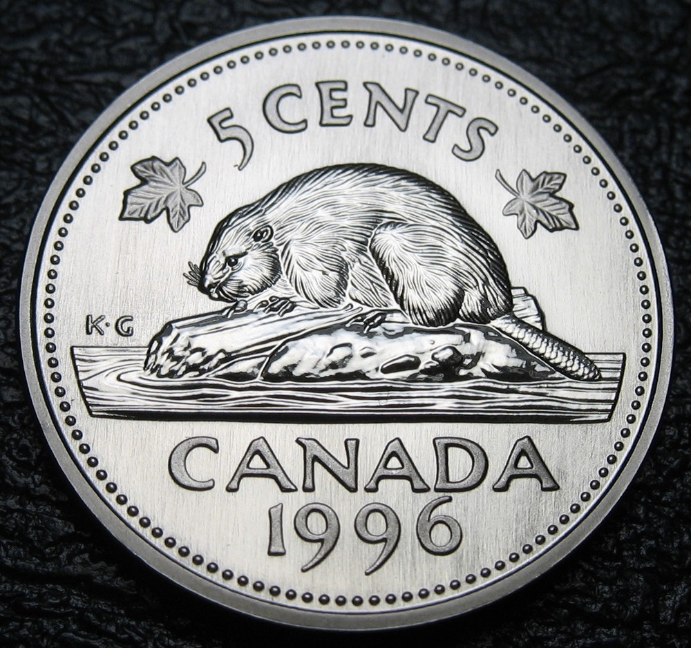 Canada 1996 5-cent Beaver SPECIMEN Uncirculated