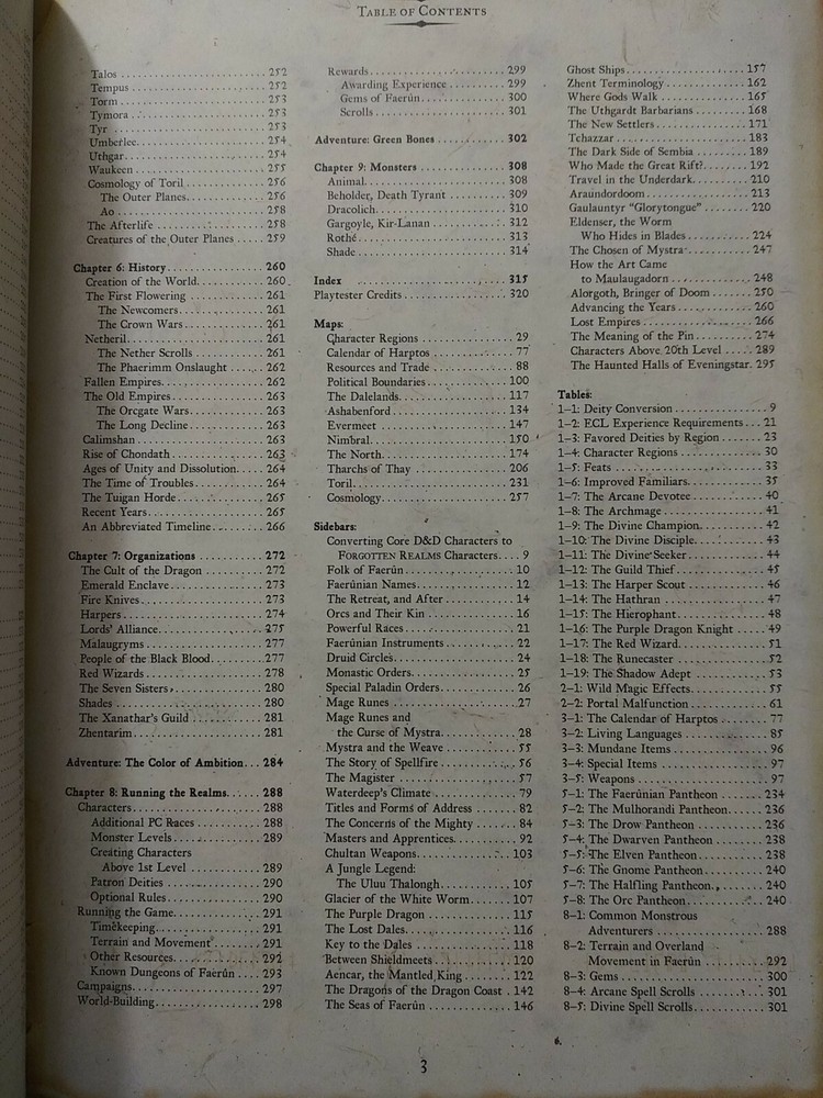 Dungeons & Dragons Forgotten Realms Campaign Setting Misbound VG Condition w/Map