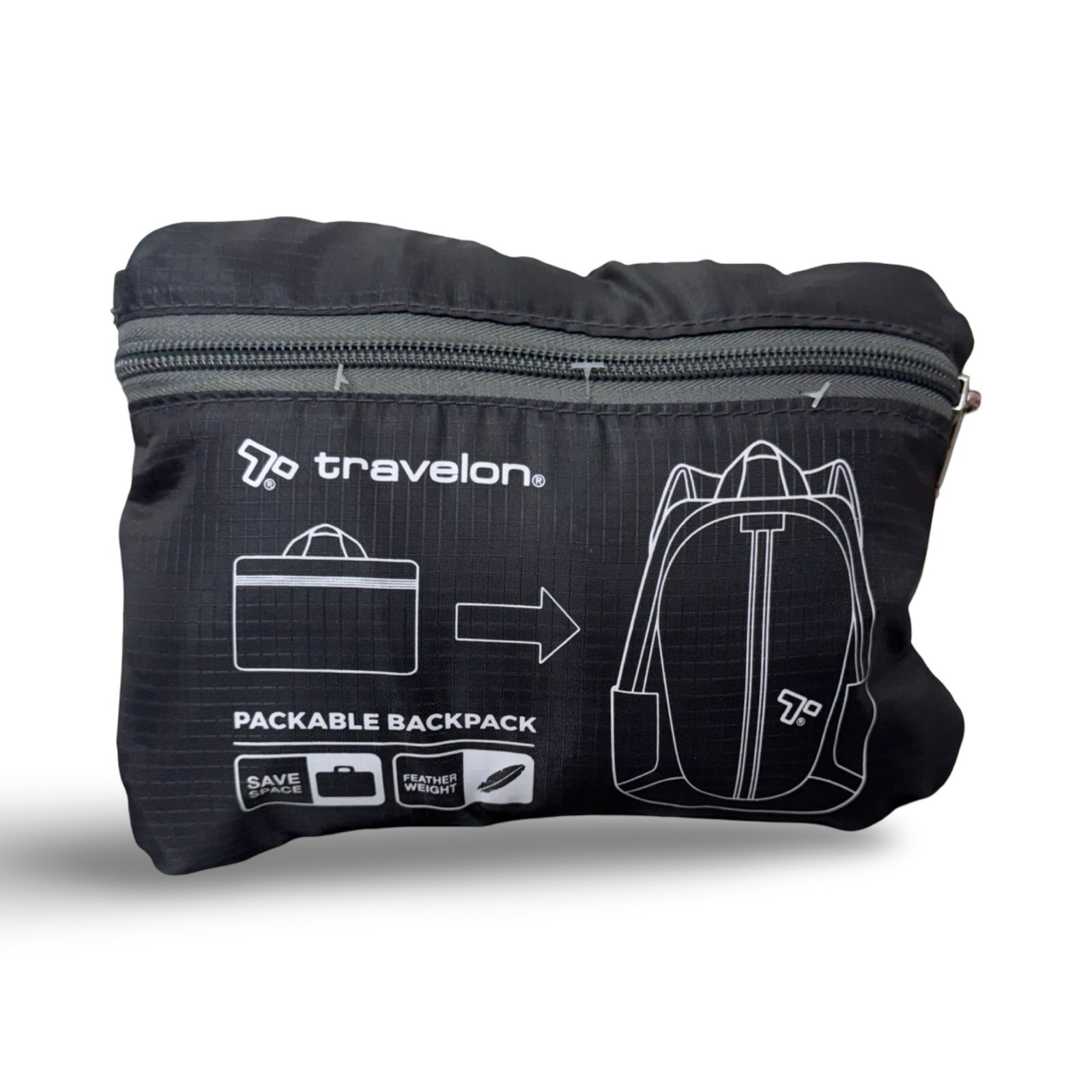 TRAVELON Packable Backpack - Charcoal