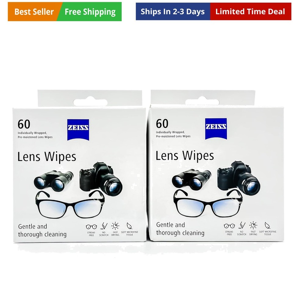 Lens Cleaning Wipes 120-Pack