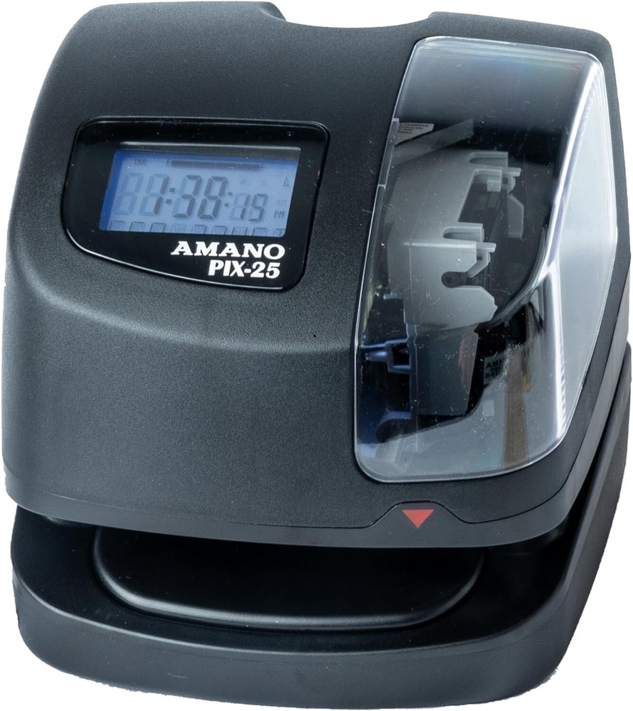 Amano PIX25 Pix-25 Atomic Time Clock/date Stamp