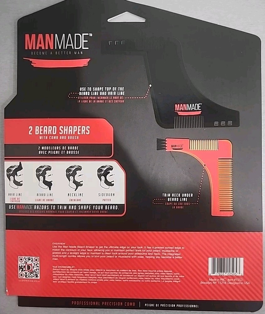 Beard Shapers With Comb Manmade Professional Fast Shipping!
