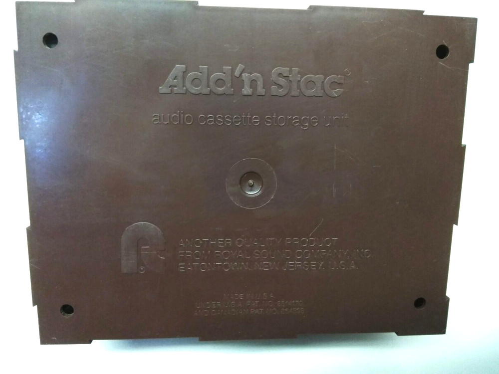Vintage Retro “Add n' Stac” Cassette Storage Unit Interlocking Case
