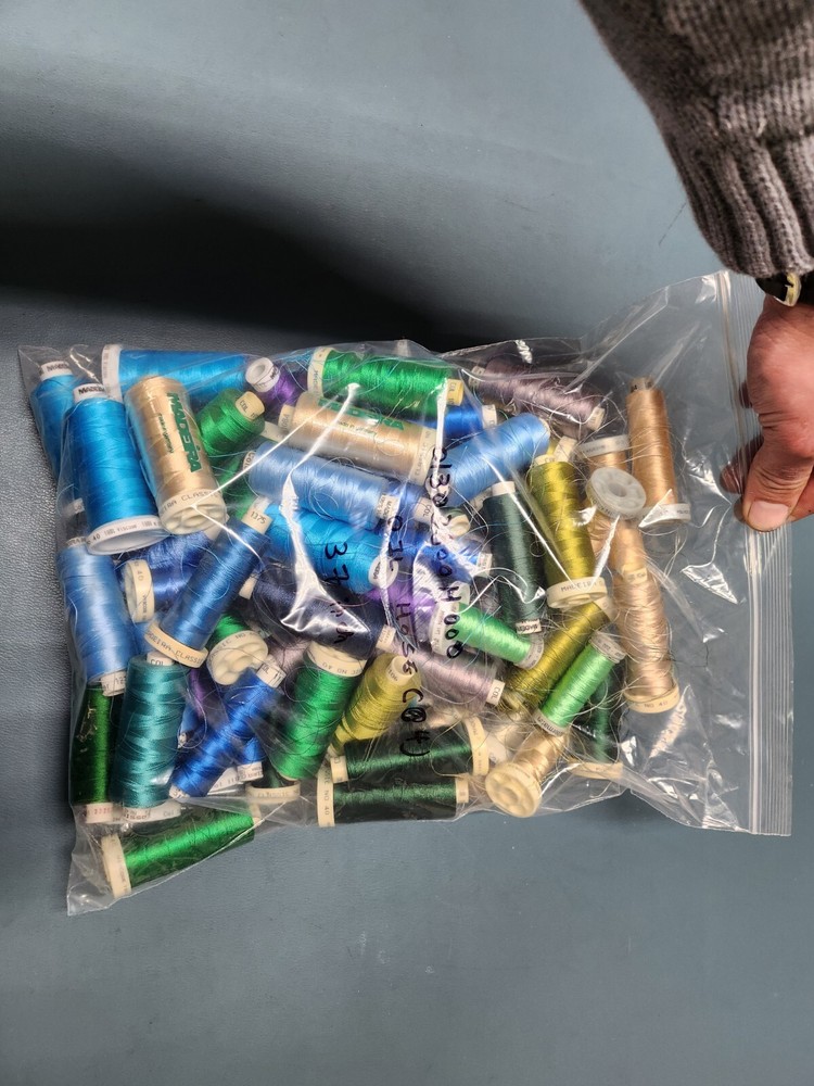 Madeira Embroidery Thread Large Lot 74pcs Mix
