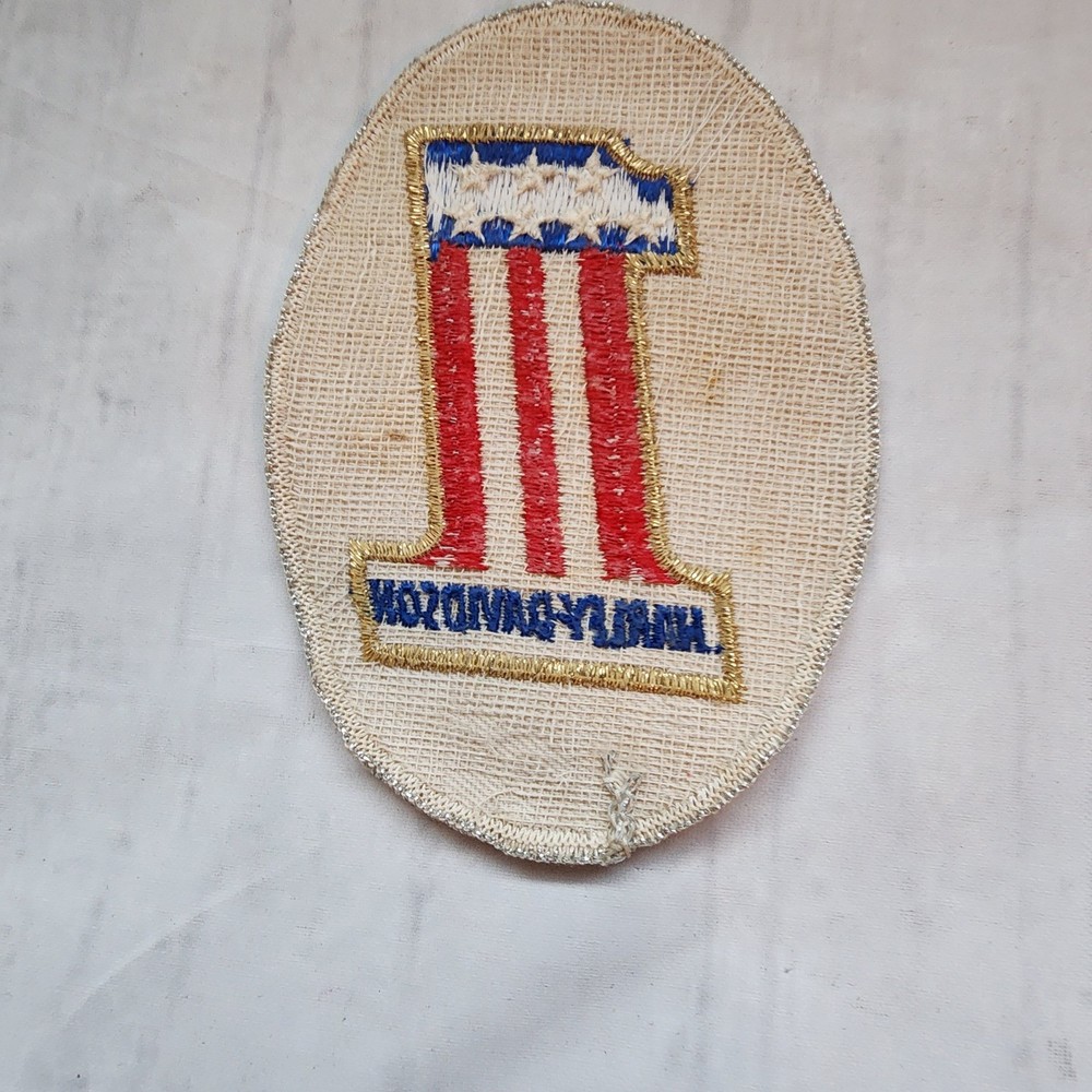 #1 Harley Davidson patch Oval White Red Blue Stars Evel Knievel Jacket