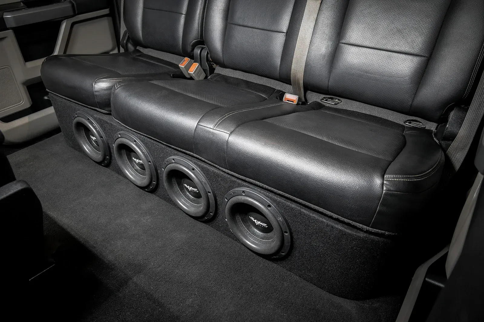 2017-2025 Ford Super Duty Super Crew Cab Quad 8" Ported Subwoofer Enclosure