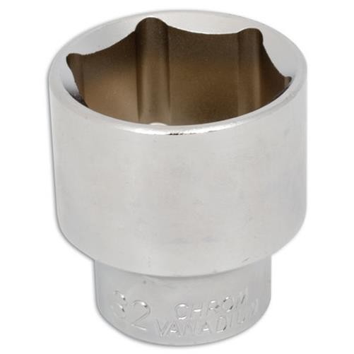 Laser Tools Socket 1/2"D 22mm Single Hex Standard Length Polished Finish 0133