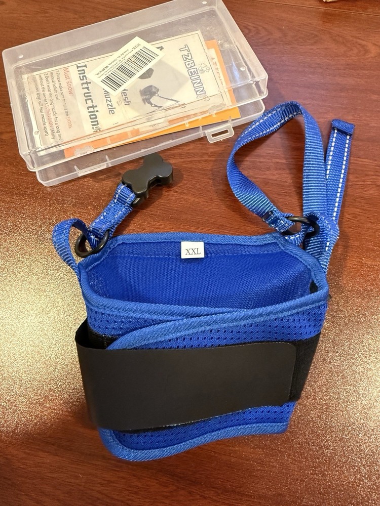 Dog muzzle XXL Blue Soft