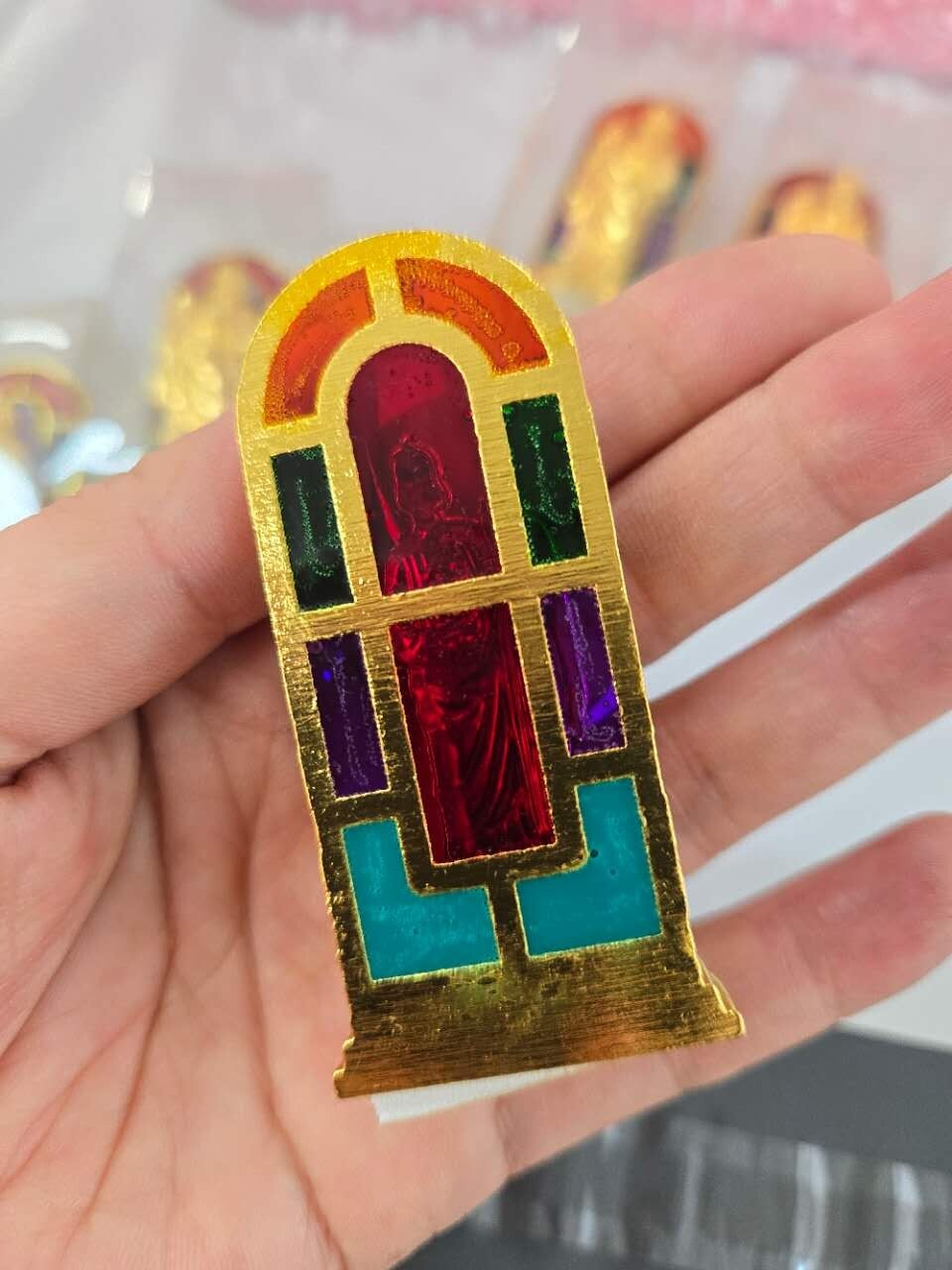 Mini 2.5" St. Michael the Archangel San Miguel Arcán,mini Figurine Statue