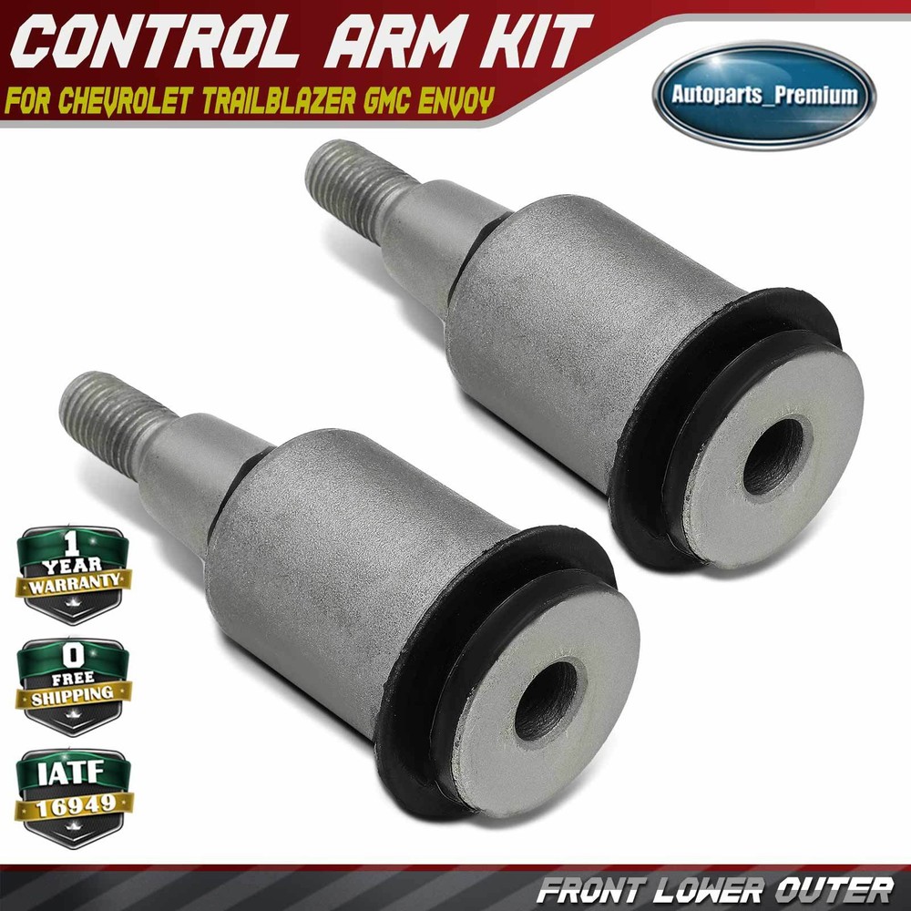 2Pcs Front Lower Outer Control Arm Bushing for Chevy Trailblazer 02-09 GMC Envoy
