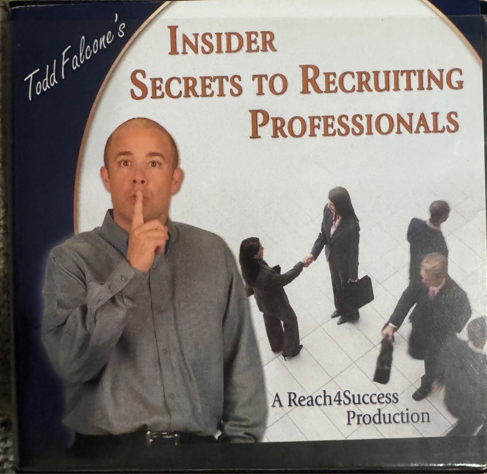 TODD FALCONE 8 CD Set-Insider Secrets To Recruiting Professionals-MLM Training