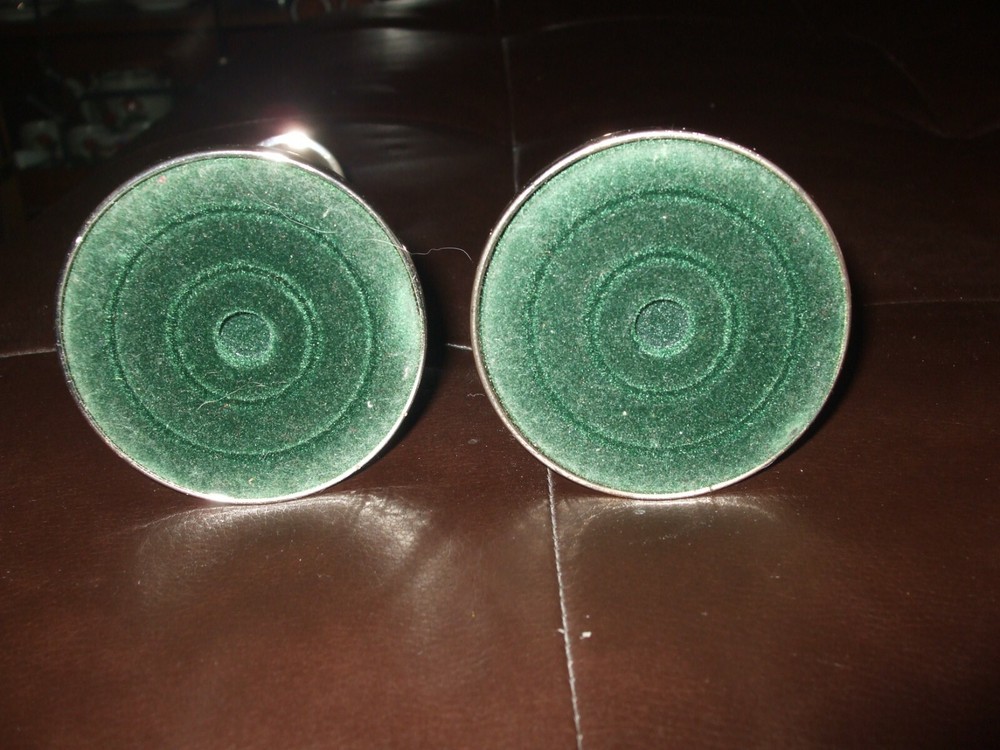 Pair of Silver Plate Candlesticks for Taper Candles - 6 1/4" Tall